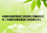 中国移动通信集团江西有限公司赣州分公司（中国移动通信集团江西有限公司）