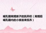 哺乳期离婚孩子的抚养权（离婚后哺乳期内的小孩谁来抚养）