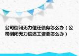 公司倒闭无力偿还债务怎么办（公司倒闭无力偿还工资要怎么办）