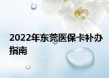 2022年东莞医保卡补办指南