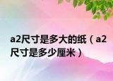 a2尺寸是多大的纸（a2尺寸是多少厘米）
