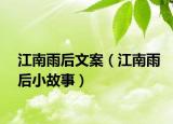 江南雨后文案（江南雨后小故事）