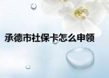 承德市社保卡怎么申领