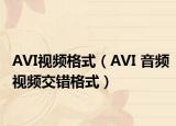 AVI视频格式（AVI 音频视频交错格式）