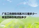 广东工伤保险待遇2022是多少一级至四级伤残津贴多少
