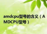 amdcpu型号的含义（AMDCPU型号）