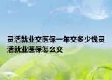 灵活就业交医保一年交多少钱灵活就业医保怎么交