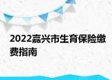 2022嘉兴市生育保险缴费指南
