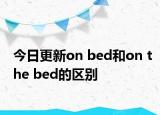 今日更新on bed和on the bed的区别