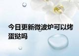 今日更新微波炉可以烤蛋挞吗