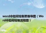 word中如何绘制思维导图（Word中如何绘制流程图）
