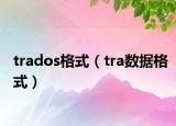 trados格式（tra数据格式）