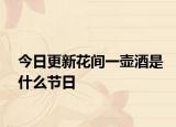 今日更新花间一壶酒是什么节日