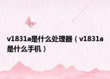 v1831a是什么处理器（v1831a是什么手机）