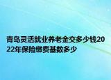 青岛灵活就业养老金交多少钱2022年保险缴费基数多少