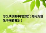 怎么从歌曲中间剪歌（如何剪音乐中间的音乐）
