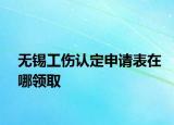 无锡工伤认定申请表在哪领取