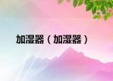 加湿器（加湿器）