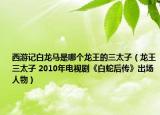 西游记白龙马是哪个龙王的三太子（龙王三太子 2010年电视剧《白蛇后传》出场人物）