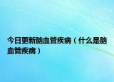 今日更新脑血管疾病（什么是脑血管疾病）