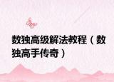数独高级解法教程（数独高手传奇）