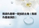 陈靖仇是哪一部戏的主角（陈靖仇是谁演的）