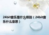 24bit音乐是什么级别（24bit音乐什么意思）