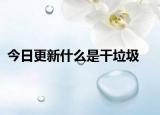 今日更新什么是干垃圾