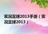 实况足球2013手游（实况足球2013）