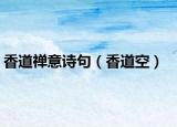香道禅意诗句（香道空）