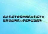 吃太多瓜子会致癌吗吃太多瓜子容易得癌症吗吃太多瓜子会致癌吗