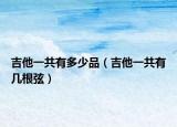 吉他一共有多少品（吉他一共有几根弦）