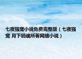 七夜强宠小说免费完整版（七夜强宠 月下销魂所著网络小说）