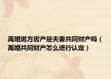 再婚男方房产是夫妻共同财产吗（再婚共同财产怎么进行认定）