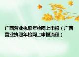 广西营业执照年检网上申报（广西营业执照年检网上申报流程）