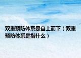 双重预防体系是自上而下（双重预防体系是指什么）