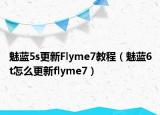 魅蓝5s更新Flyme7教程（魅蓝6t怎么更新flyme7）