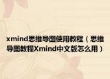 xmind思维导图使用教程（思维导图教程Xmind中文版怎么用）