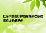 社保大病医疗保险包括哪些疾病缴费比例是多少