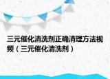 三元催化清洗剂正确清理方法视频（三元催化清洗剂）