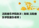 沈阳音乐学院赵洋（赵晗 沈阳音乐学院音乐老师）