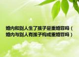 婚内和别人生了孩子是重婚罪吗（婚内与别人有孩子构成重婚罪吗）