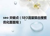 seo 关键点（SEO流量狙击搜索优化面面观）