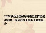 2022陕西工伤保险待遇怎么样伤残津贴的一级至四级工伤职工增加多少