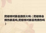 爬楼梯对膝盖损伤大吗（爬楼梯会损伤膝盖吗,爬楼梯对膝盖有损伤吗）