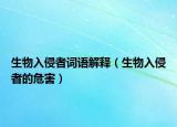 生物入侵者词语解释（生物入侵者的危害）