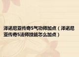 泽诺尼亚传奇5气功师加点（泽诺尼亚传奇5法师技能怎么加点）