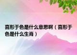 喜形于色是什么意思啊（喜形于色是什么生肖）