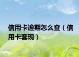 信用卡逾期怎么查（信用卡套现）