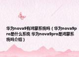 华为nova9有鸿蒙系统吗（华为nova9pro是什么系统 华为nova9pro是鸿蒙系统吗介绍）